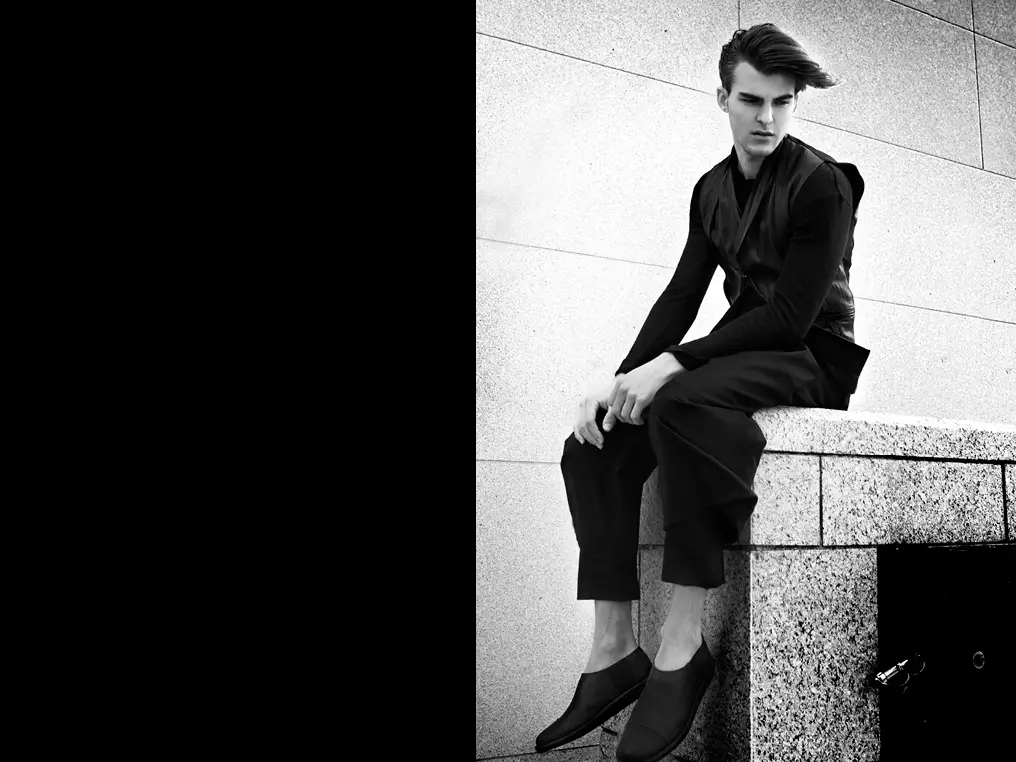 Model Patrick Kafka New York Fashion Editorial
