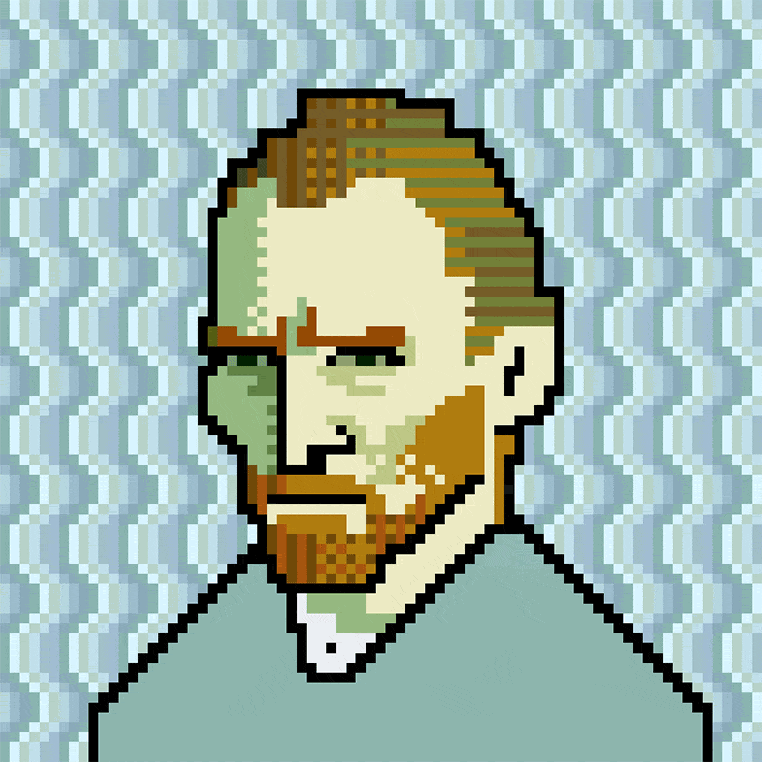 Pixel Art Vincent Van Gogh