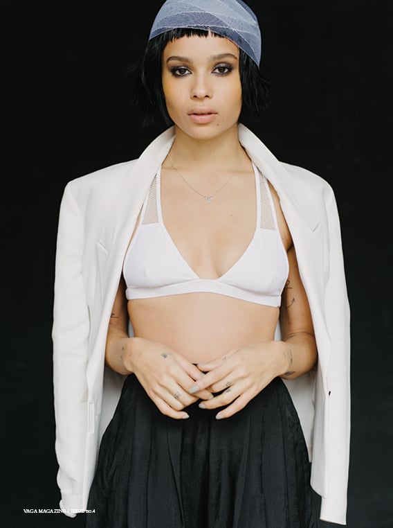 Zoë Kravitz's Bling Bra Top Made Me Rethink Underwear-as-Outerwear