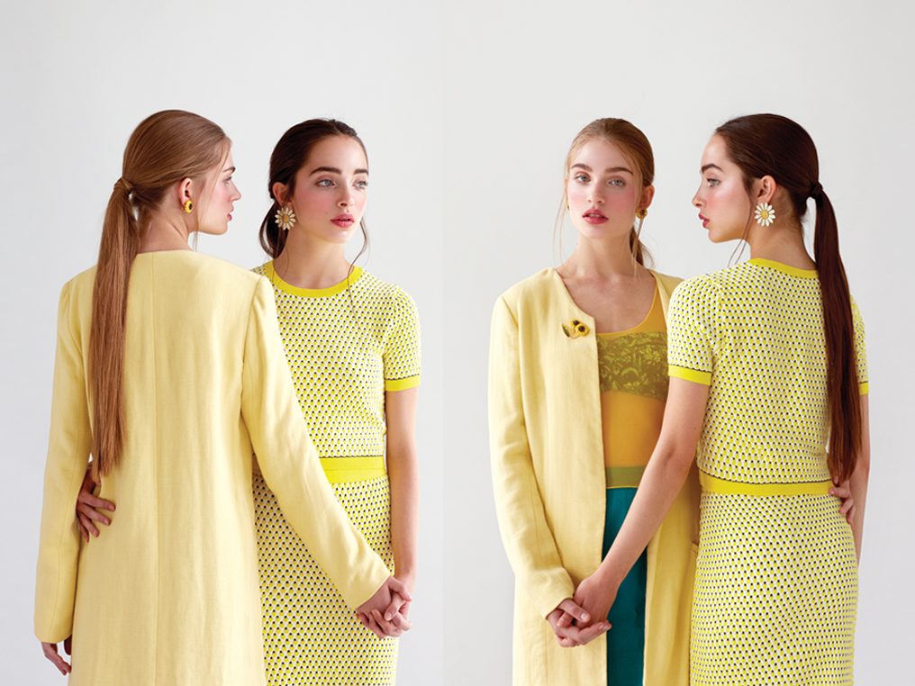 women's style editorial yellow outfits 