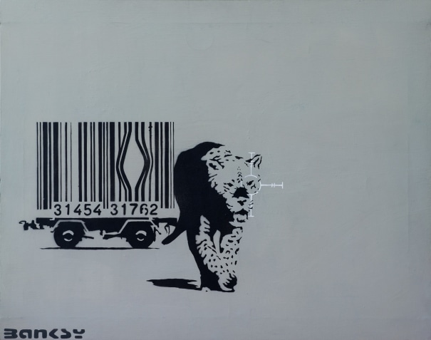 Barcode Leopard - Banksy
