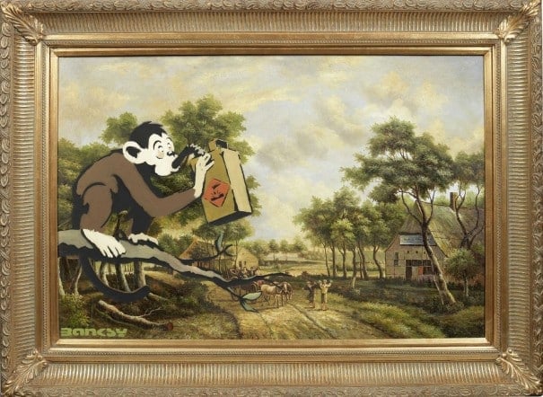 monkey poison banksy art for sale