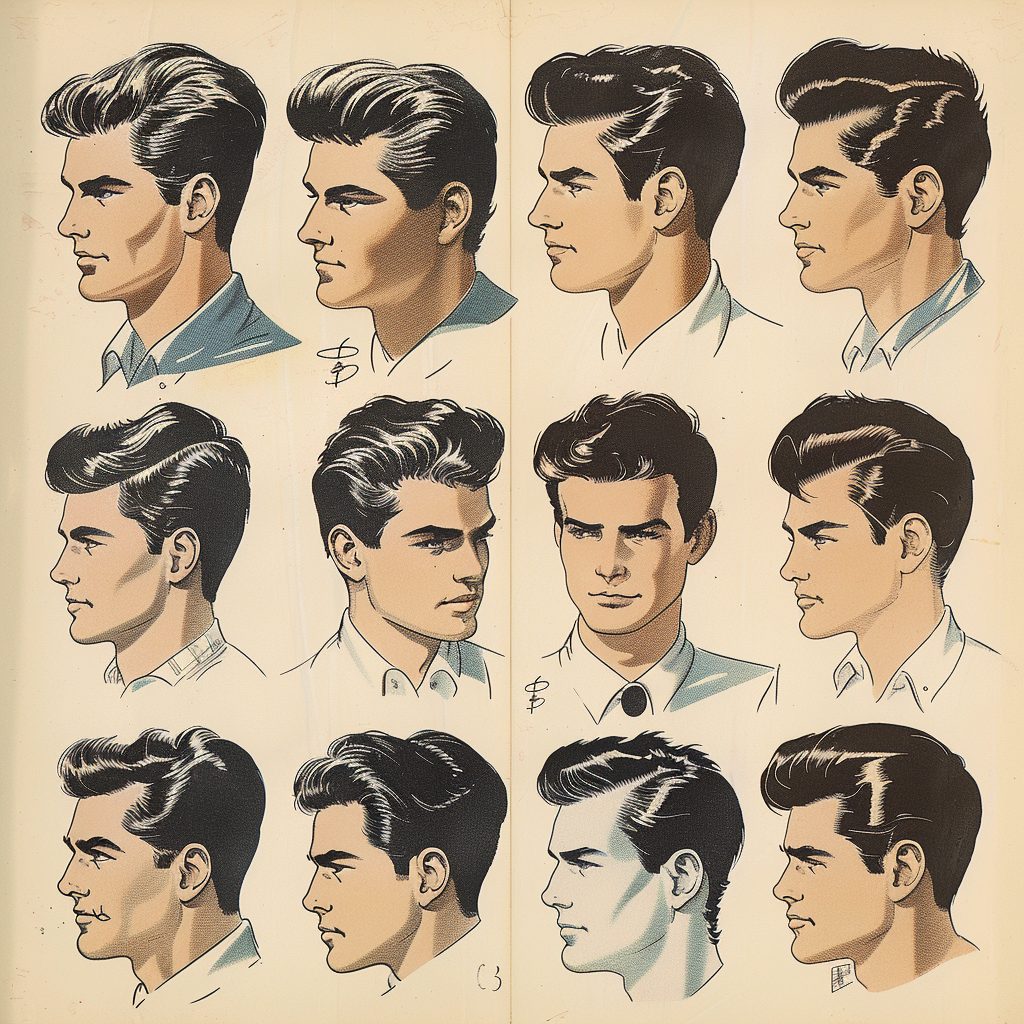 1950s Men's Hairstyles - Retro Cuts and Styles
