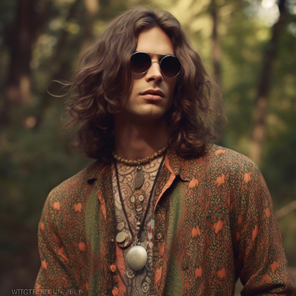 hippie 1960 hair