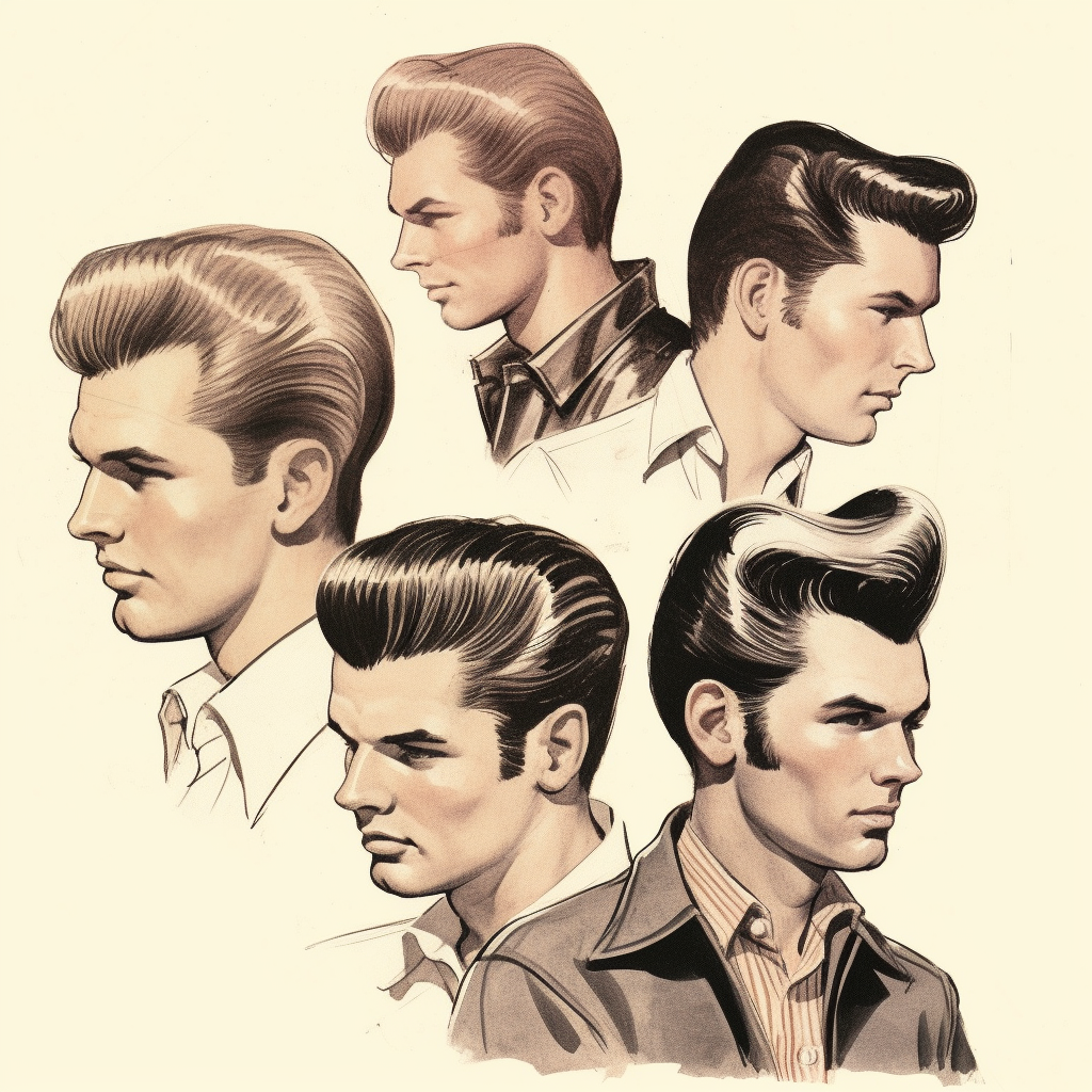 slicked-back greaser 70s hairstyles