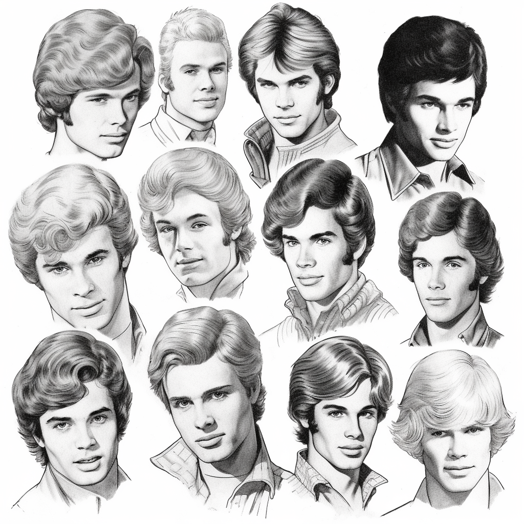 1970s Hairstyles for Short Hair for Men: How to Do 70s Popular Hairstyles -  Vintage-Retro