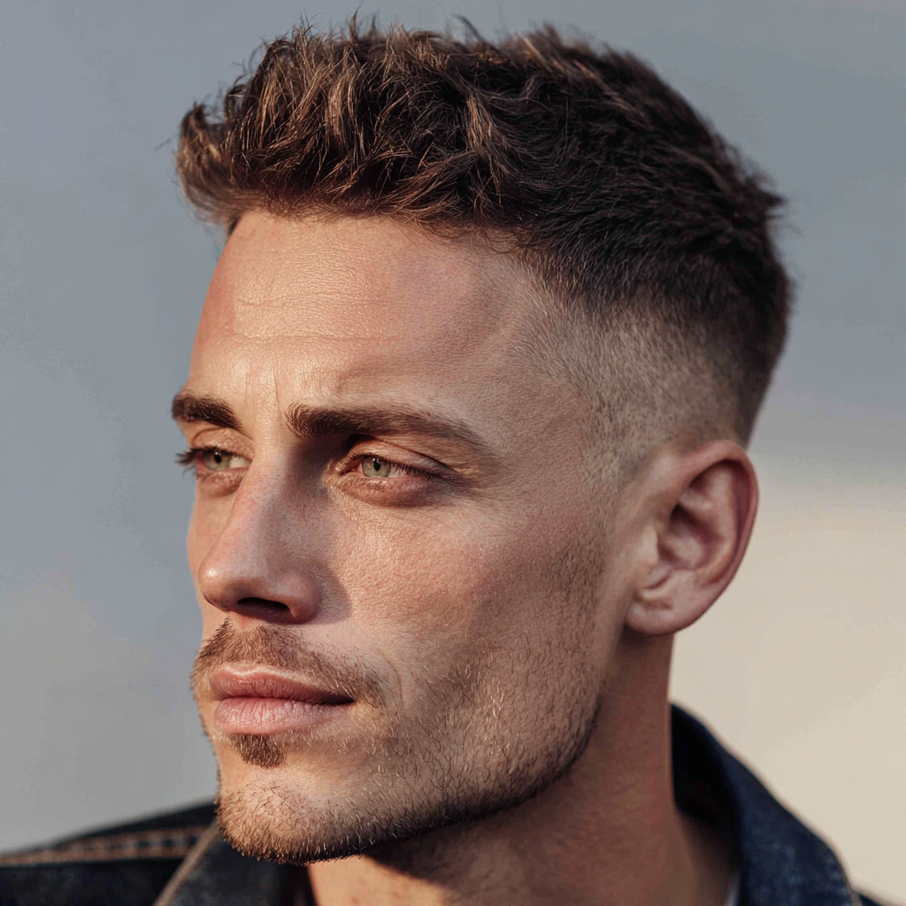 messy crop with fade