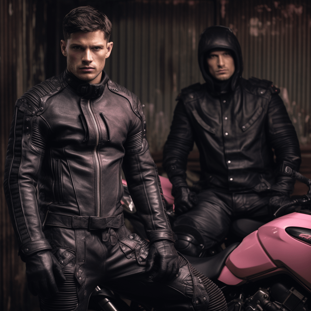 Biker Motorcycle suits editorial