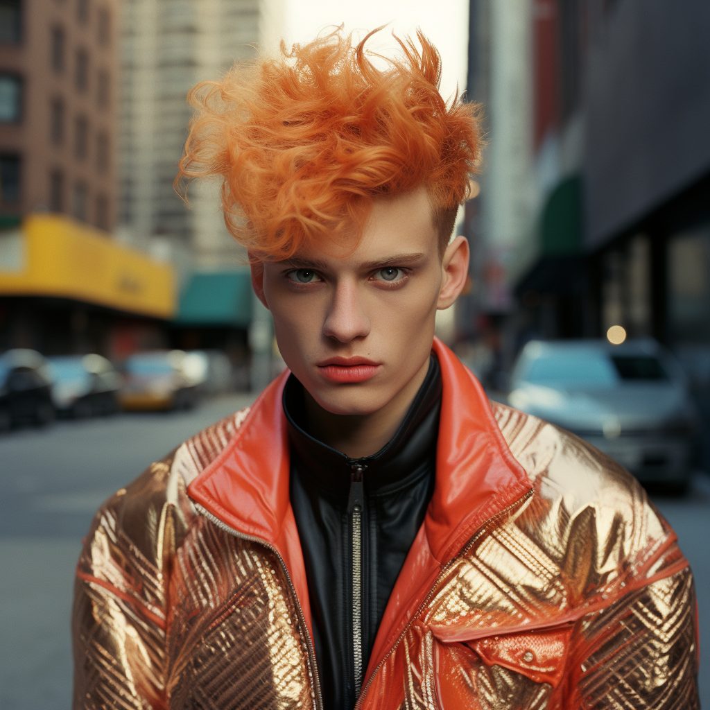 1980s David Bowie inspired Men's Hairstyle