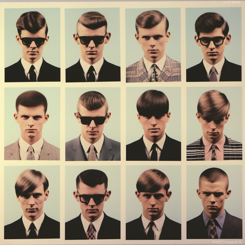1960s Polaroids with Male Haircuts