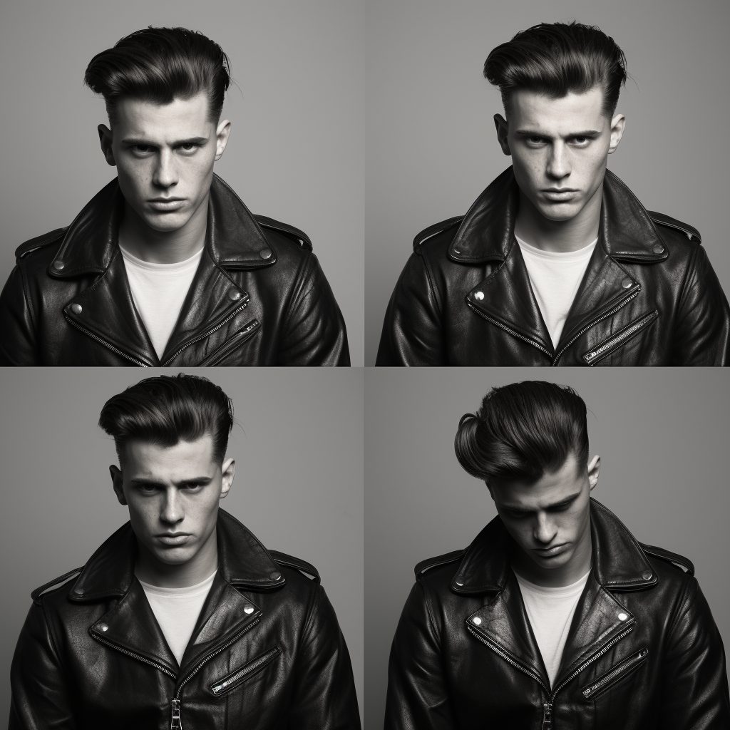 Greaser Hairstyle for Men 1950s rock