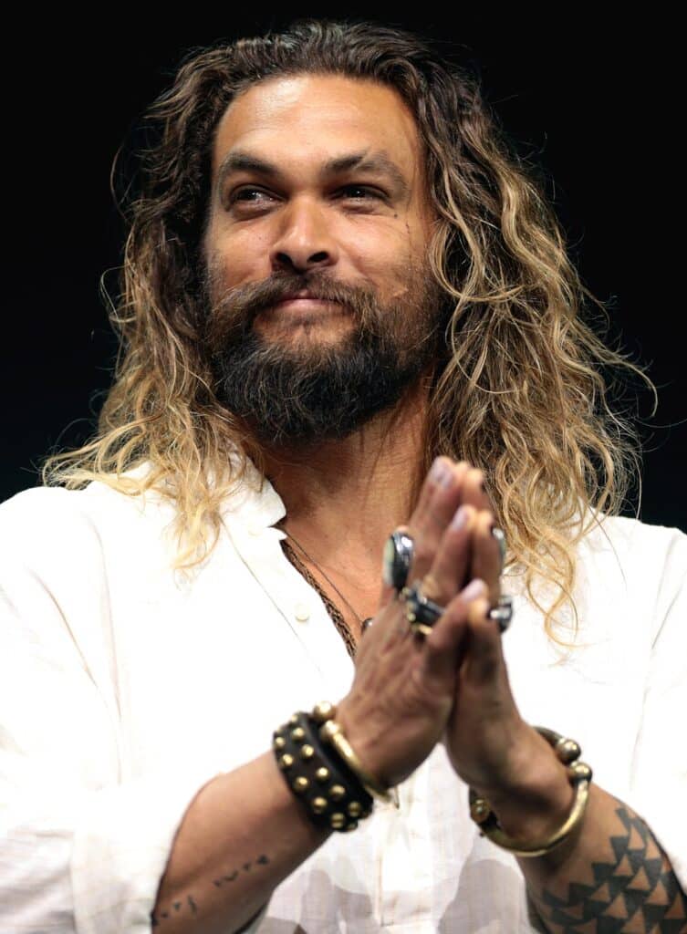 Jason Momoa long curly hair