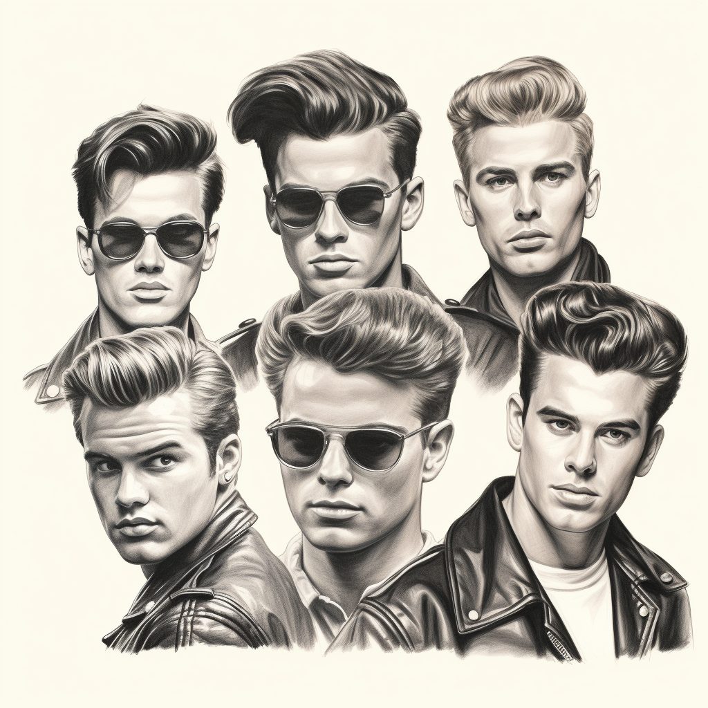 Hairstyles for Men 1950s Grease Inspired 