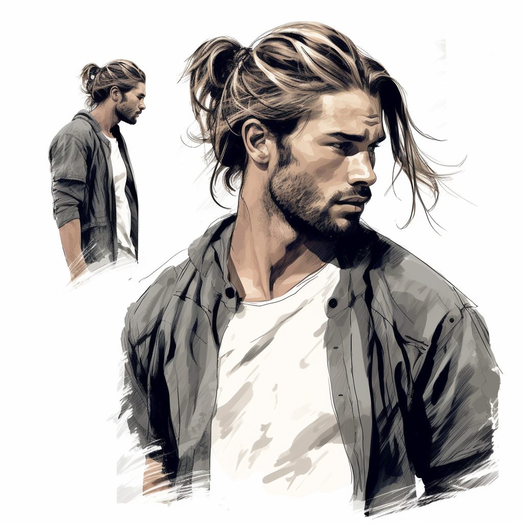 50 Modern Long Hairstyles For Men | Long hair ponytail, Long hair styles men,  Man ponytail