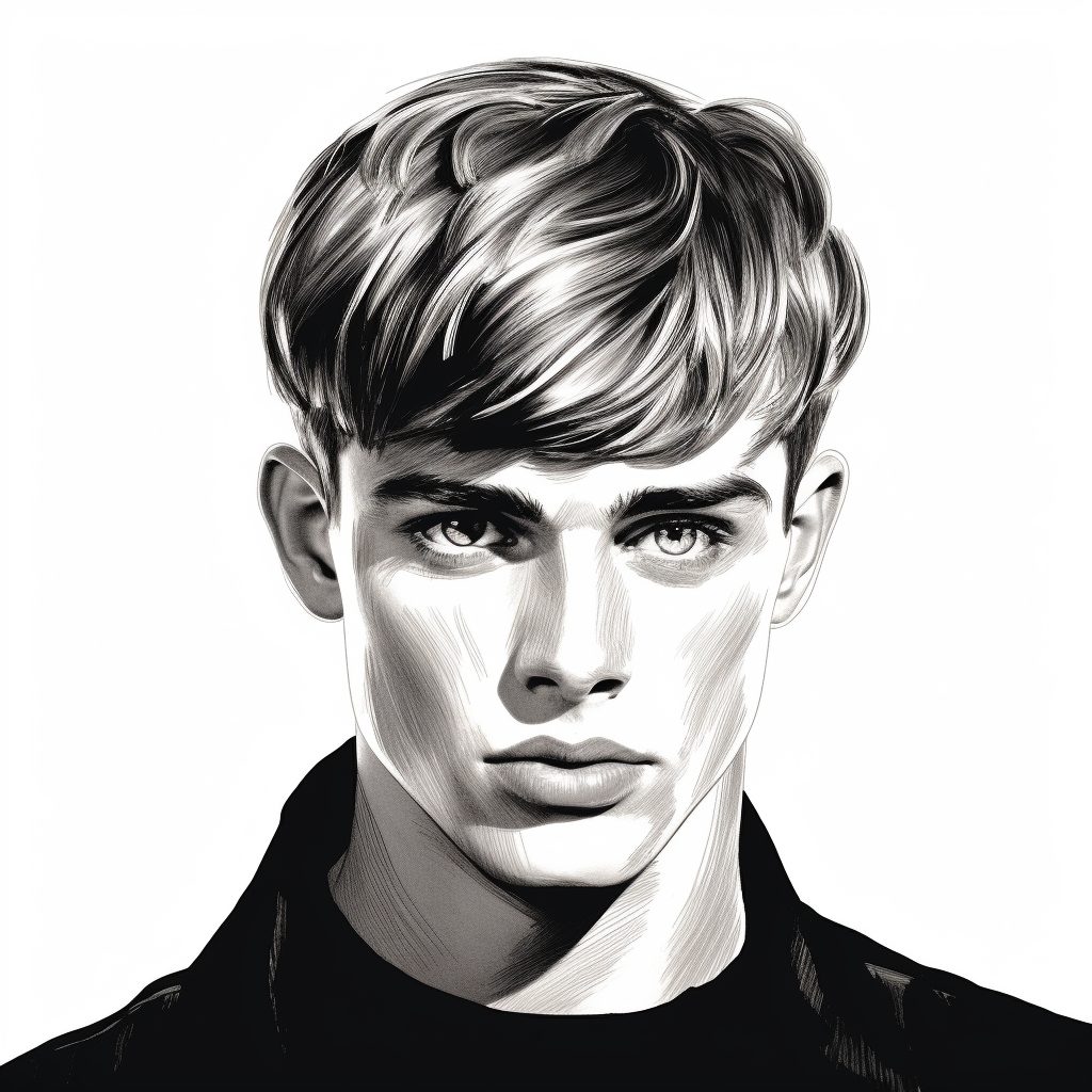 Mod Haircut Illustration