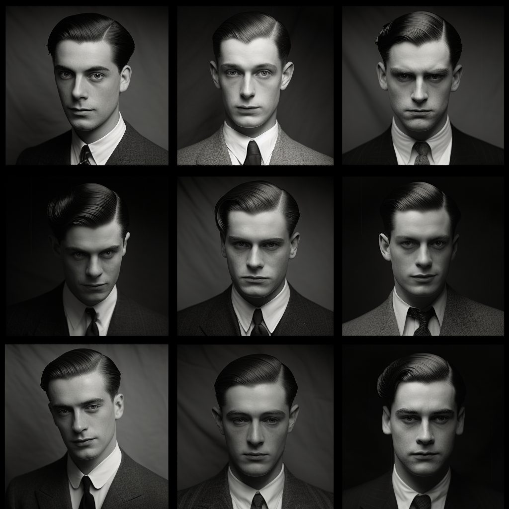 1920s Men's Hairstyles Portraits