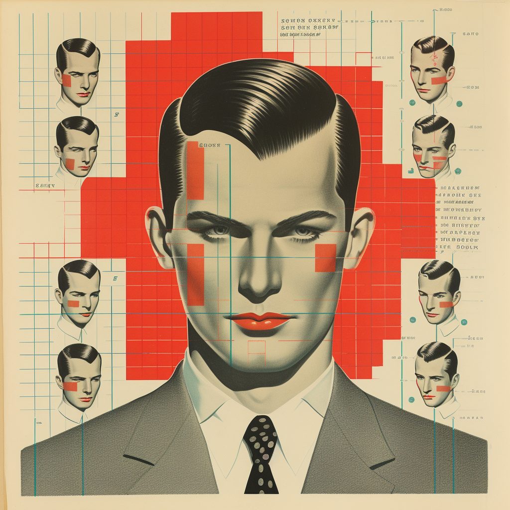 1950s Ivy League hairstyle for men 