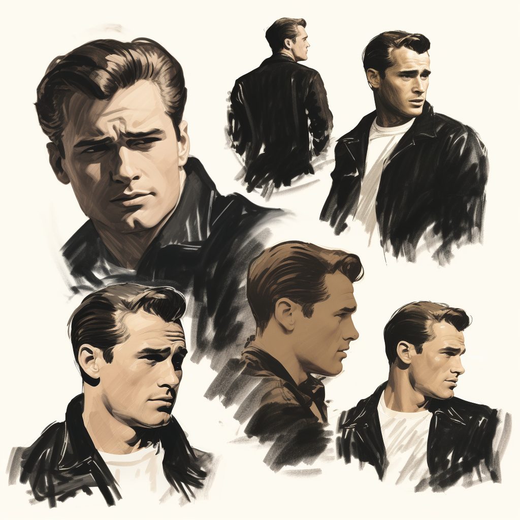 Marlo Brando Inspired Male 1950s Hairstyles 