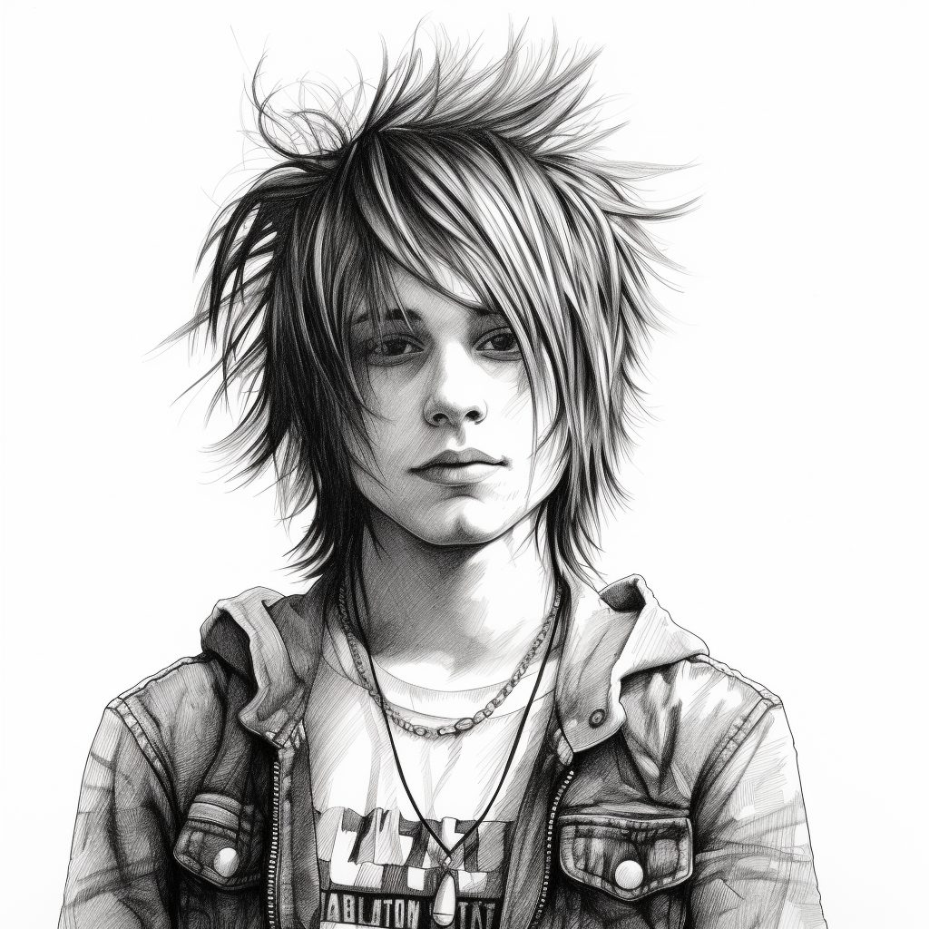 Free Photos - A Young Boy With An Edgy Emo Hairstyle, Including A Mohawk,  Dressed In A Leather Jacket. He Is The Main Focus Of The Photo, Occupying  Almost The Entire Frame.
