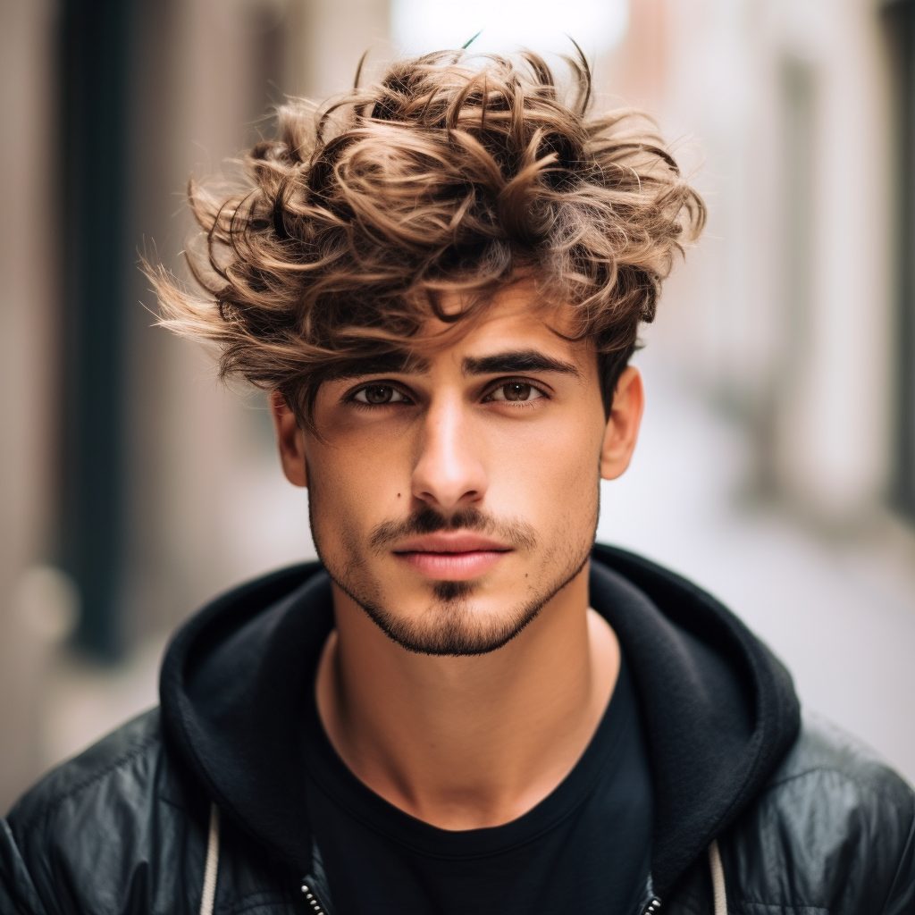 Guy with Fluffy Hair 