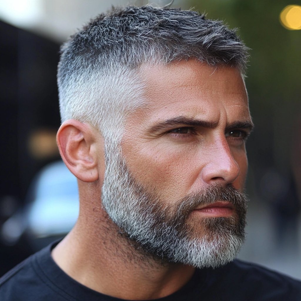 short textured low maintenance haircut for men with thinning hair