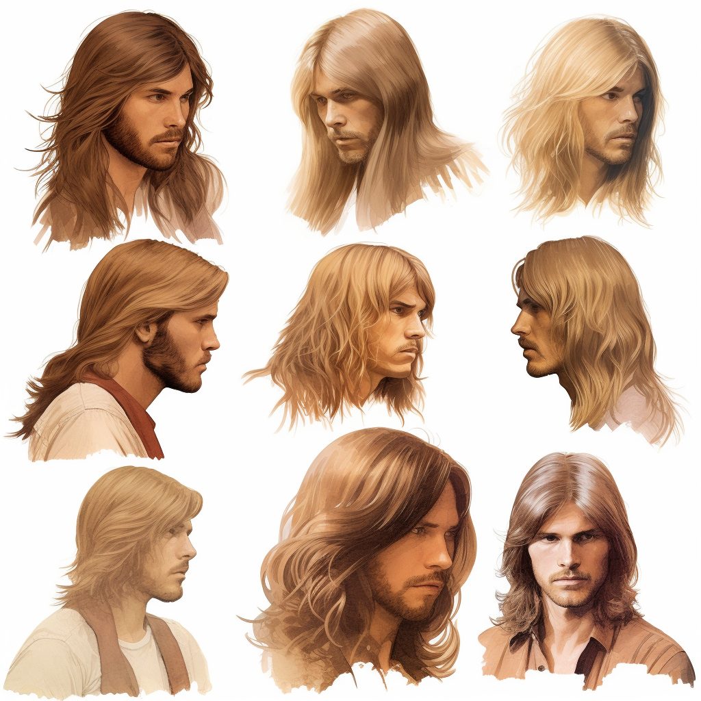 70s Shaggy Long Hair chart