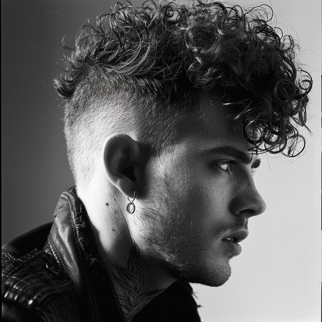 curly mohawk hairstyles for men