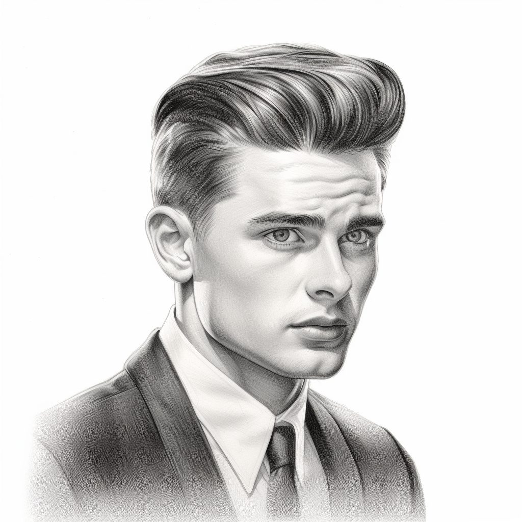 classic 1950s hairstyle for men