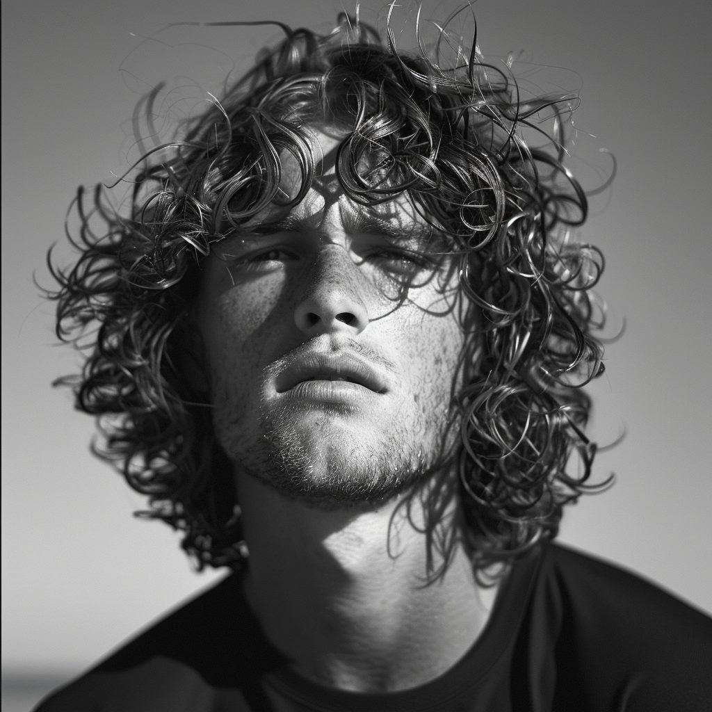 Curly Surfer Hairstyles for Men