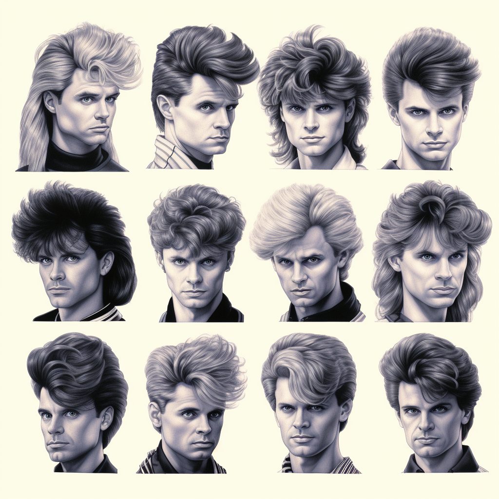80s hairstyles men