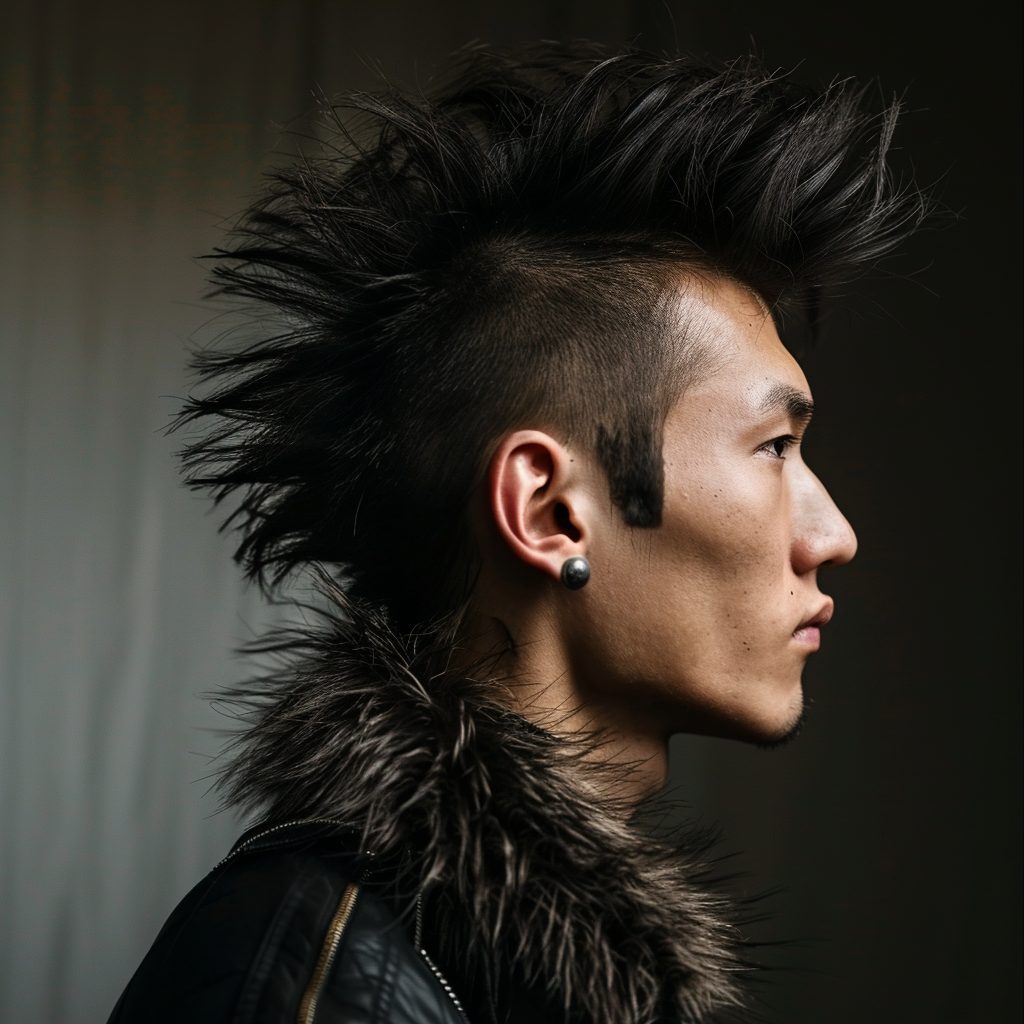 mohawk edgy hairstyle for men