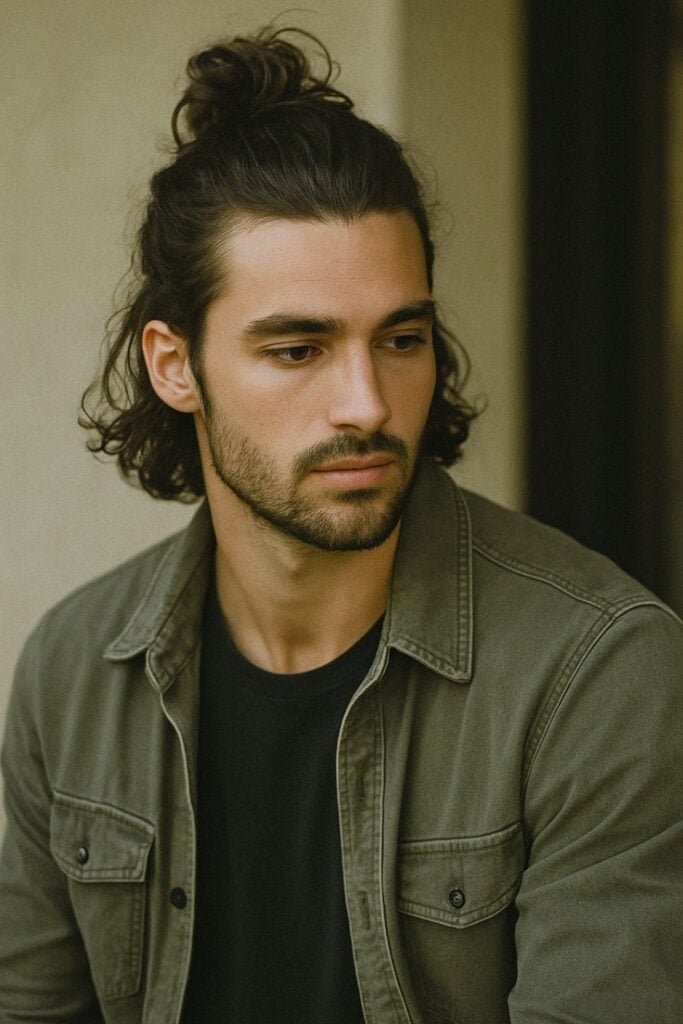 mens man bun