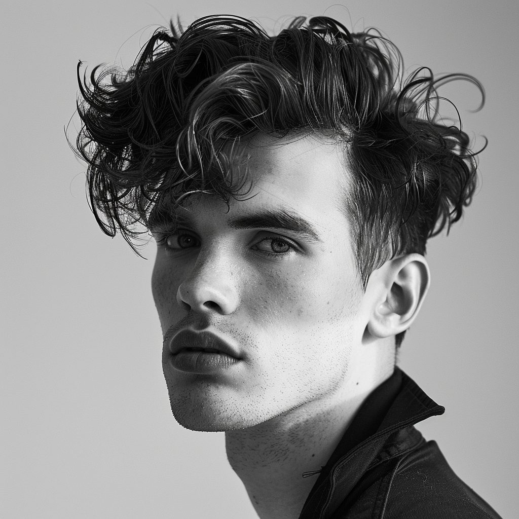 Suave Side Sweep Messy Hairstyles for Men