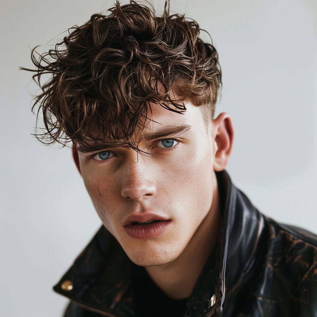 Messy Hairstyles for Men Casual Textured Crop