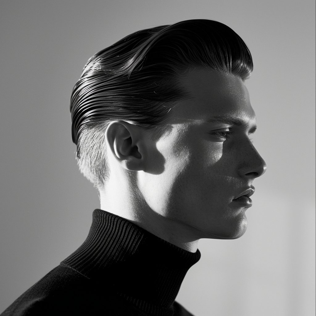Slicked Back Undercut Hairstyle for men