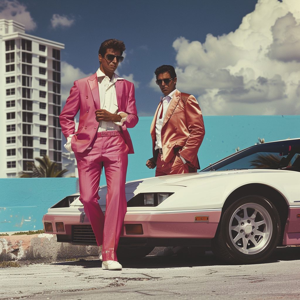 1980s Miami Vice Fashin Look