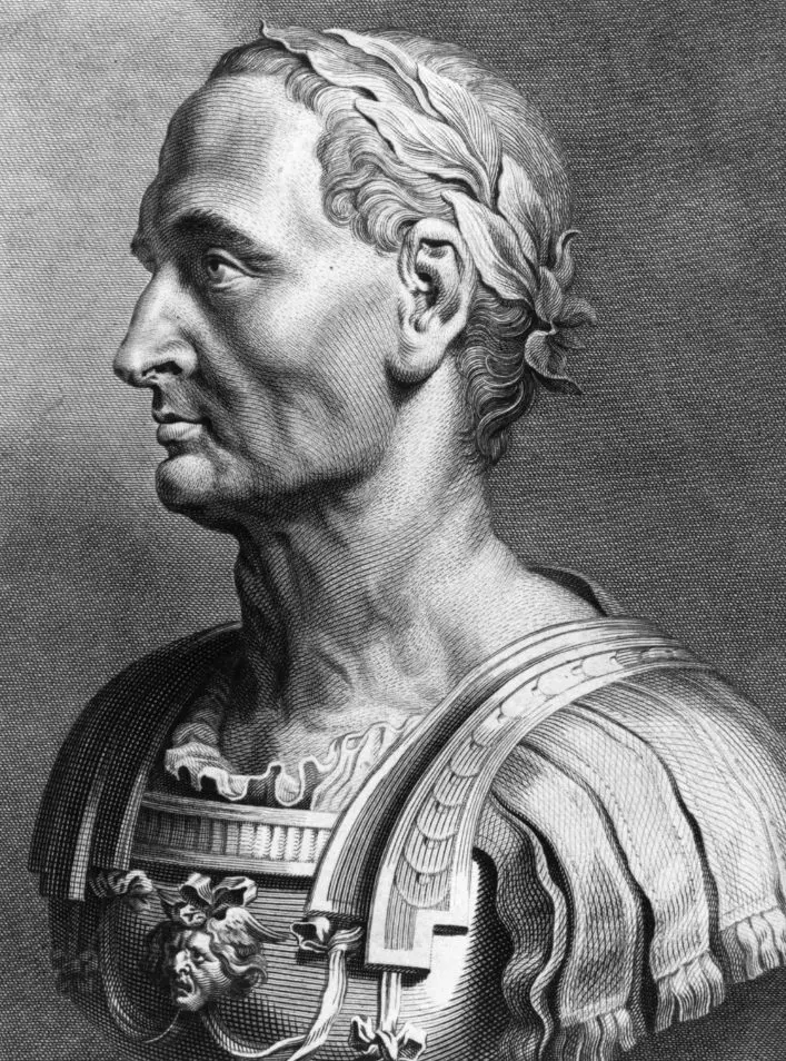 Ancient Rome Men's Hairstyles - Illustration of Julius Caesar 