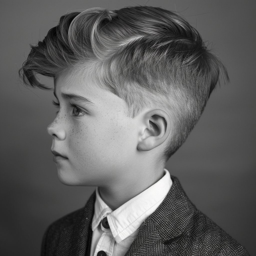 side part hairstyle for boys