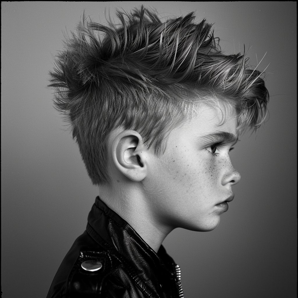 spiky hairstyle for boys