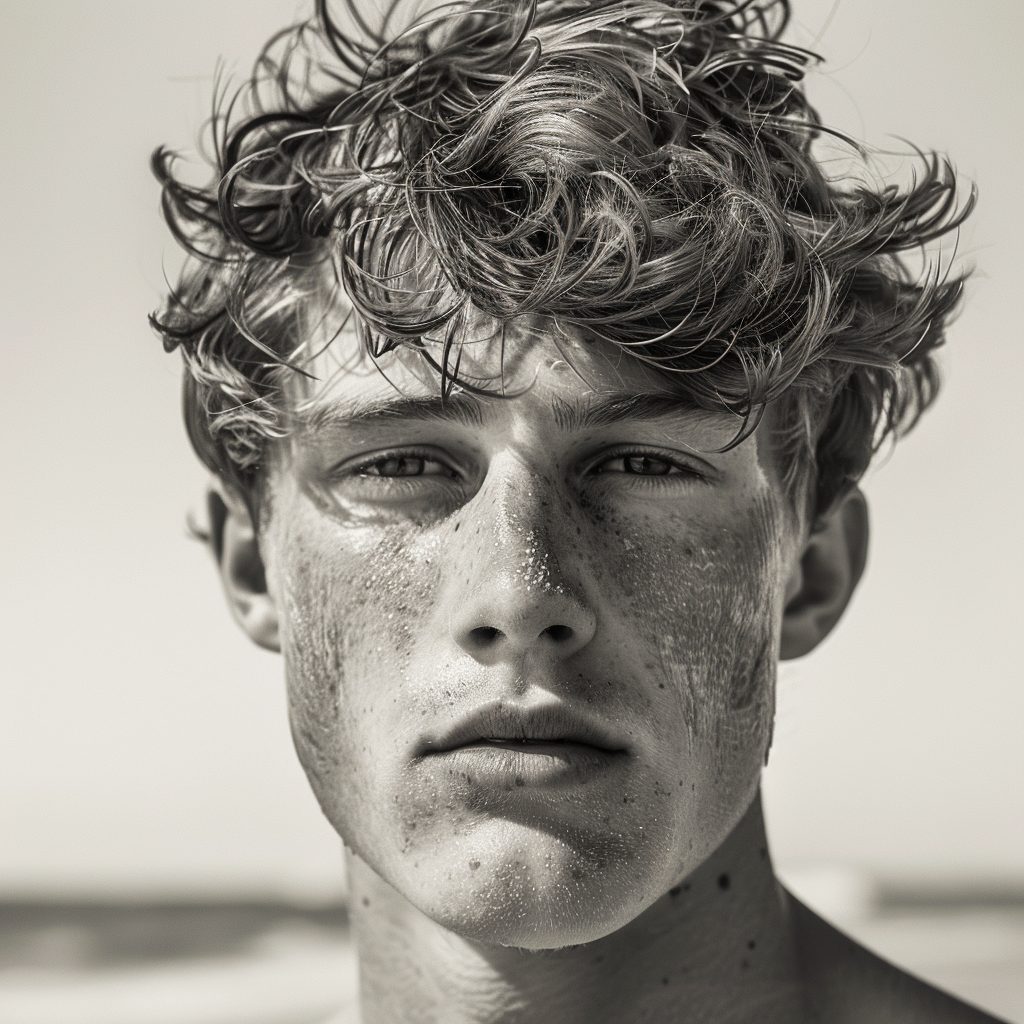 surfer hairstyle for males with short hair
