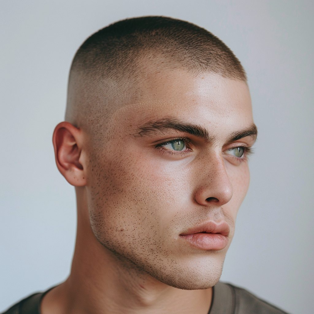 buzz cut hairstyles for guys with thin hair or thinning hair