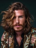 long and wavy hairstyles for men