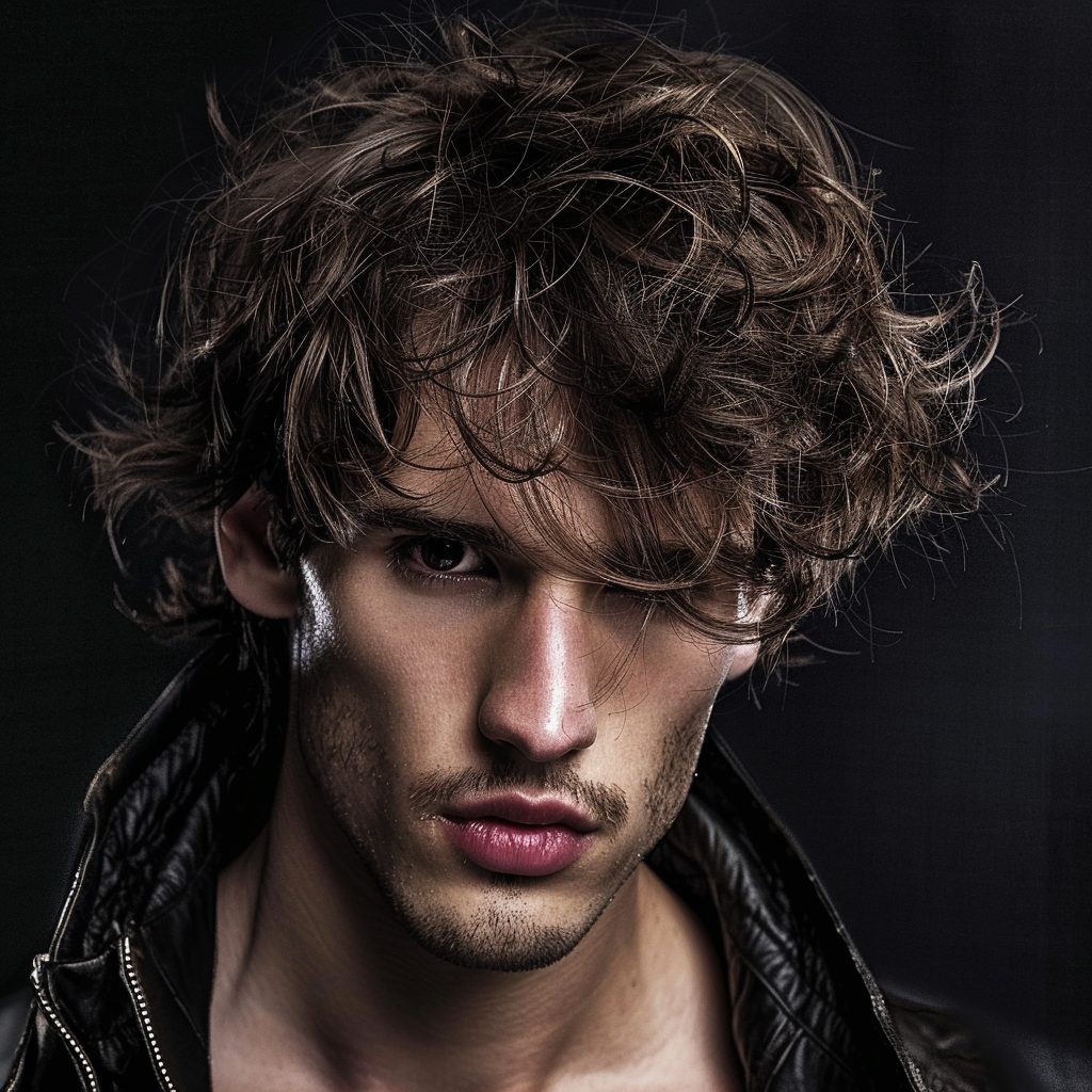 tousled hairstyle for men