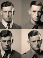military high fade comb over