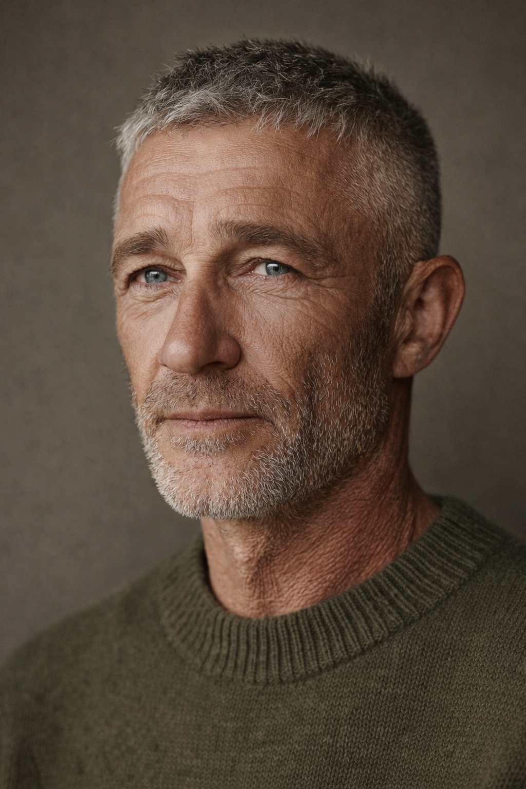 salt and pepper caesar cut