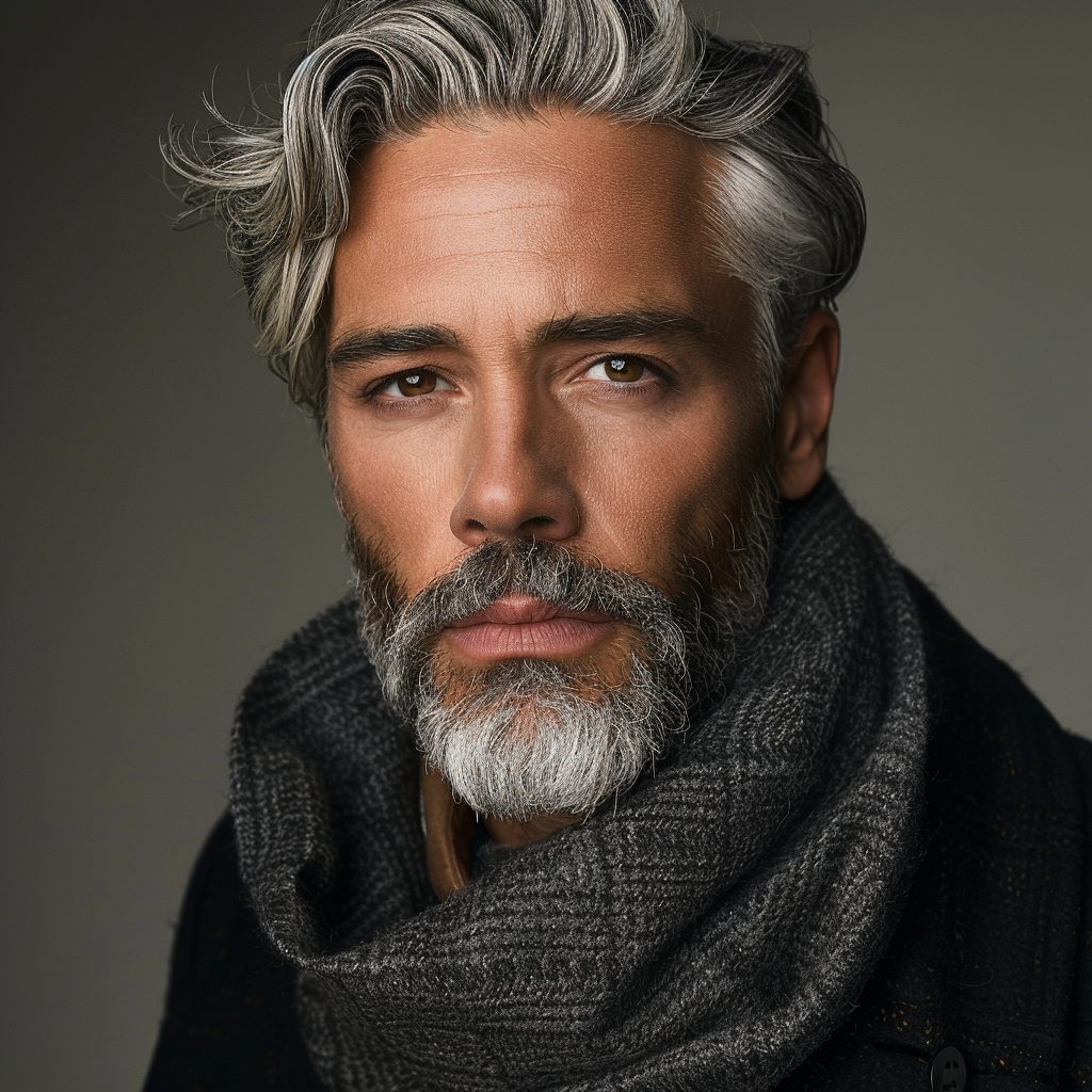 salt and pepper hairstyle for men gray and silver hair