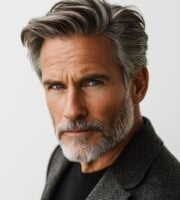 salt and pepper hair men