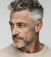 salt and pepper hair men