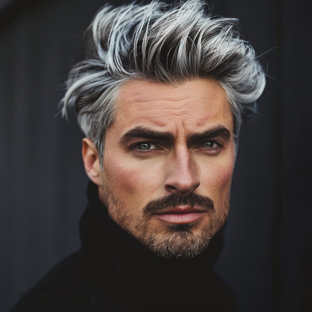 silver fox hair hairstyles for men