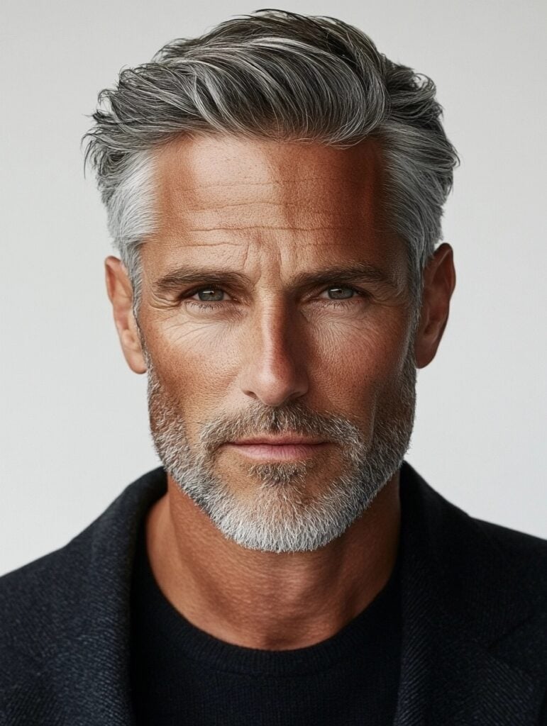 silver fox hair for men